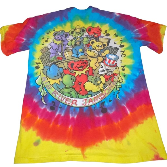 Liquid Blue Grateful Dead Jamboree men’s Tshirt Szie Medium Tie Dye Cotton - Picture 4 of 5